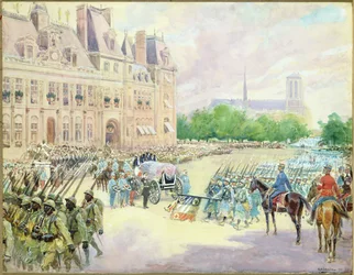 Funérailles du général Joseph Gallieni (1849-1916) 1916